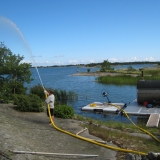 Fungerar utmärkt som brandspruta