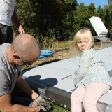 Montering av den delbara flotten