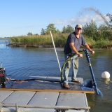 Muddring med hydrauldriven pump