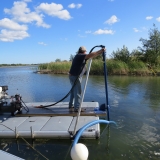 Muddring med hydrauldriven pump