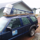 Transport på takräcke